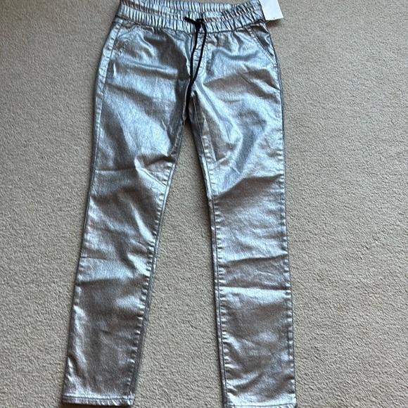 Juicy Couture Pants - NWT Juicy Couture Easy Skinny Drawstring Metallic Pants Joggers 26